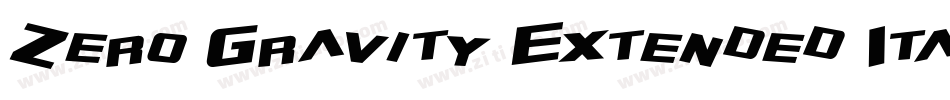 Zero Gravity Extended Italic字体转换